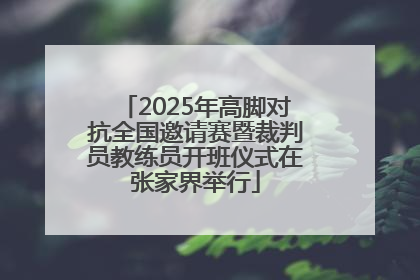 2025年高脚对抗全国邀请赛暨裁判员教练员开班仪式在张家界举行