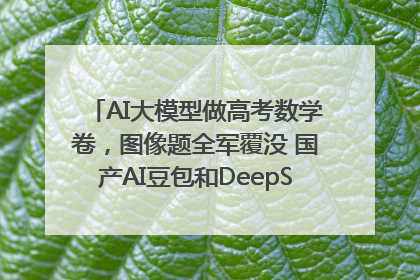 AI大模型做高考数学卷，图像题全军覆没 国产AI豆包和DeepSeek均得分144