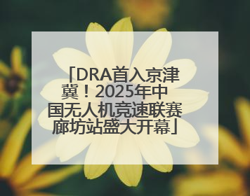 DRA首入京津冀！2025年中国无人机竞速联赛廊坊站盛大开幕